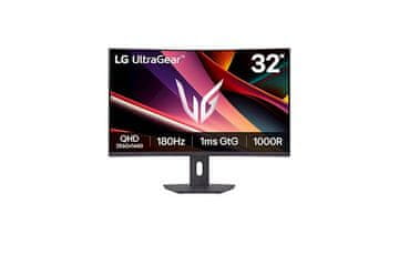 LG 32G600A-B UltraGear monitor, 81,28 cm (32"), VA, UWQHD, 180 Hz, zakrivljeni (32G600A-B.AEUQ)