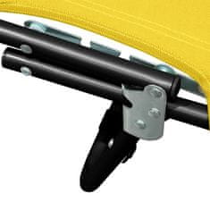 Aga 2x Vrtni ležaljka s nadstrešnicom Žuta