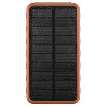 CellularLine Solar prenosna solarna baterija, 10.000 mAh, IP65, LED svetilka, črna (PBSOLAR10000O)