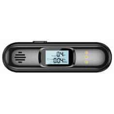 CellularLine digitalni alkotest, LCD zaslon, USB-C punjenje, crna boja (ALCOLTESTK)