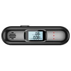 CellularLine digitalni alkotest, LCD zaslon, USB-C punjenje, crna boja (ALCOLTESTK)
