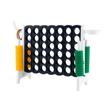 Northix Jumbo Connect 4 set 84x33x79 cm PP PE crno bijeli igra