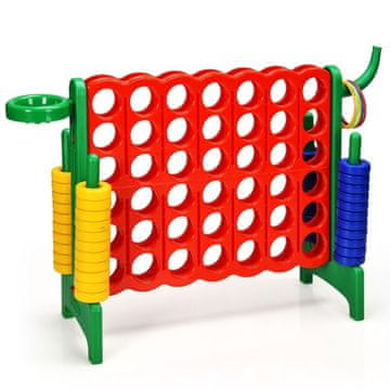 Northix Jumbo igra 4 u redu 3 u 1 s košarkom i obručima 84 cm