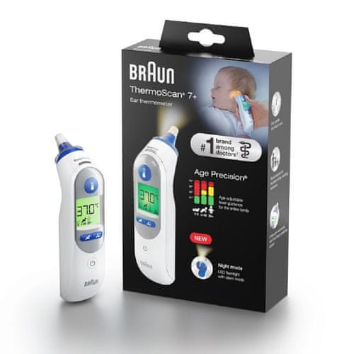 BRAUN ThermoScan 7+ noćni način