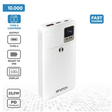 iSNATCH SMART vanjska baterija (Powerbank) 10.000 mAh super brzo punjenje