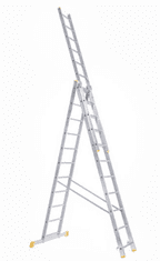 Bomber trodijelne ljestve, aluminijske, 3x11 (77100)