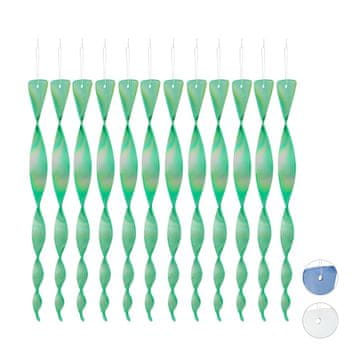 Northix Reflektirajuće spirale protiv ptica set 12 kom za vrt i balkon