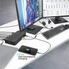 ACT AC7160 univerzalna priključna stanica USB-C za 4K, 2 HDMI monitora ili DisplayPort, DisplayLink