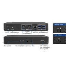 ACT AC7160 univerzalna priključna stanica USB-C za 4K, 2 HDMI monitora ili DisplayPort, DisplayLink