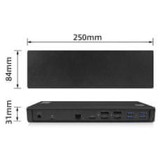 ACT AC7048 univerzalna priključna stanica USB-C za 4K, 2 ili 3 HDMI/DisplayPort monitora, DisplayLink