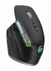 Gembird MUSG-RAGNAR-WRX900 RGB gaming crni ergonomski bežični miš