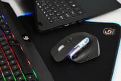 Gembird MUSG-RAGNAR-WRX900 RGB gaming crni ergonomski bežični miš