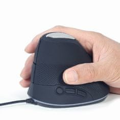Gembird MUS-ERGO-03 Ergo sivi, ergonomski miš