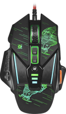Defender sTarx GM-390L RGB crni gamerski miš