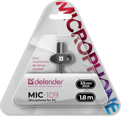 Defender MIC-109 64109 (64109) crni, prijenosni mikrofon