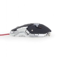 Gembird MUSG-05 RGB crno/srebrni, gejmerski miš
