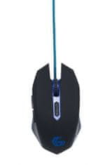 Gembird MUSG-001-B LED igrački miš crno/plavi