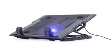 Gembird NBS-1F17T-01 rashladni stalak za laptop 2x USB, do 17", plavi LED ventilator