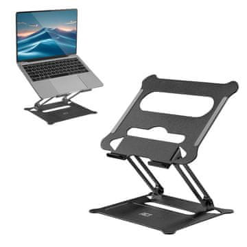 ACT AC8140 sklopivi aluminijski stalak za laptop s kontinuiranim podešavanjem visine