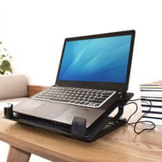 ACT AC8110 rashladni stalak za 17" laptop s 2-portnim HUB-om, do 17" LED, ventilator, crni