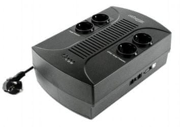 Gembird EG-UPS-002 UPS linijski ulaz 850VA 4x IEC 230V, 510W, RJ11/RJ45, USB