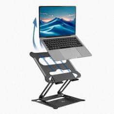 ACT AC8140 sklopivi aluminijski stalak za laptop s kontinuiranim podešavanjem visine
