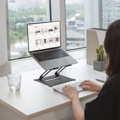 ACT AC8140 sklopivi aluminijski stalak za laptop s kontinuiranim podešavanjem visine