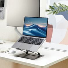 ACT AC8140 sklopivi aluminijski stalak za laptop s kontinuiranim podešavanjem visine