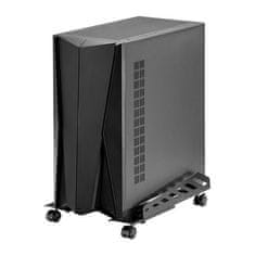 Ultradesk CRITTER podni stalak za računalo, crni, metalni na kotačima