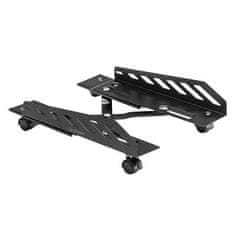 Ultradesk CRITTER podni stalak za računalo, crni, metalni na kotačima