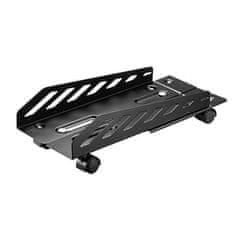 Ultradesk CRITTER podni stalak za računalo, crni, metalni na kotačima