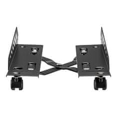 Ultradesk CRITTER podni stalak za računalo, crni, metalni na kotačima