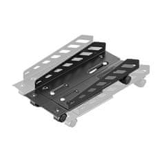 Ultradesk CRITTER podni stalak za računalo, crni, metalni na kotačima