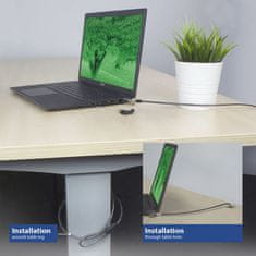 ACT AC9040 Klinasta brava za laptop s ključevima