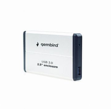 Gembird EE2-U3S-2-S 2.5" USB 3.0 aluminijsko/srebrno kućište za disk