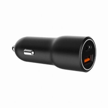 Gembird TA-UC-AC2PDQC38-CAR-01 brzi auto punjač s 2 USB PD/QC priključka, crni 38 W, 3A