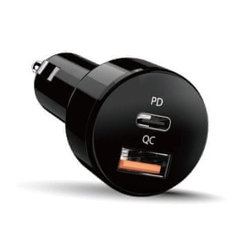 Genius PD-36AC auto punjač crni 36 W USB A/C QC/PD (32590008400)