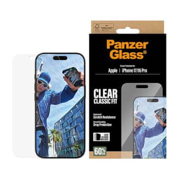 PanzerGlass Classic Fit zaštitno staklo za iPhone 17 / 16 Pro (PG97490)