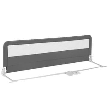 Northix Sklopiva ograda za krevet 180 cm s metalnom prečkom i mrežom