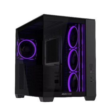 ASUS A32 Plus ATX kućište, kaljeno staklo, 4x120 mm ARGB ventilatora, crno (90DC00S0-B19000)