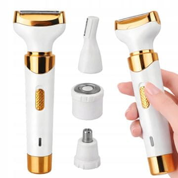 Verkgroup 4u1 bežični epilator na baterije za obrve, bikini, nos i uši, USB