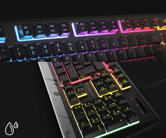 Genesis Rhod 300 RGB gaming tipkovnica, Membrana, Anti-Ghosting, SAD
