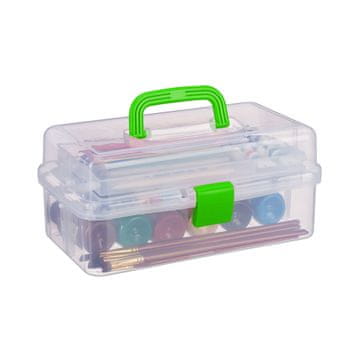 Northix Prozirna plastična kutija za organizaciju 9 pretinaca