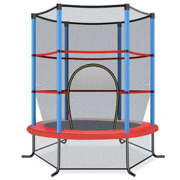 Northix Dječji trampolin sa zaštitnom mrežom, 165 cm, plavi