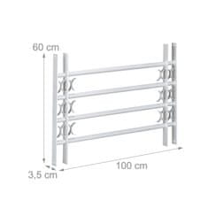 Northix Adjustable Galvanized Steel Window Security Grill