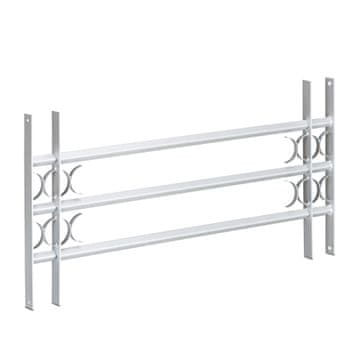 Northix Adjustable Galvanized Steel Anti Theft Window Grille