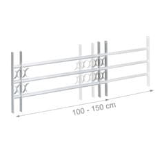Northix Adjustable Galvanized Steel Anti Theft Window Grille