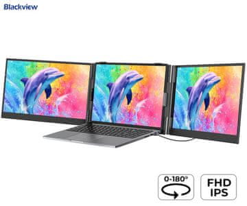 Blackview DCM8 Pro dvostruki monitor za prijenosno računalo, 39 cm (15,3"), FHD, IPS, 60 Hz, 300 nita, 2x USB-C