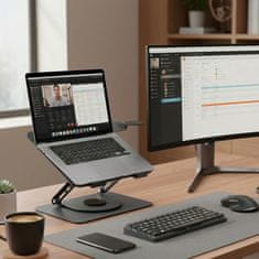 UVI premium sklopivo postolje za laptop i telefon, podesiva visina, rotacija od 360°