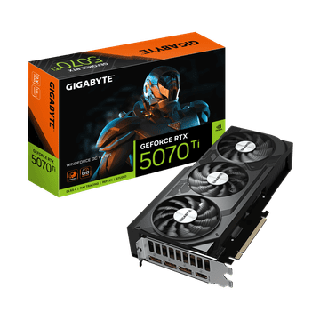 Gigabyte GeForce RTX 5070 Ti WINDFORCE OC V2 16G grafička kartica, 16GB GDDR7 (GV-N507TWF3OCV2-16GD)